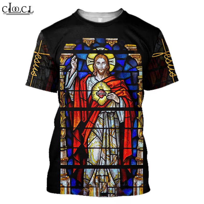 CLOOCL Newest Popular God Religion Christ Jesus 3D Print T Shirt Streetwear Men Women Fashion T-Shirt Harajuku Top Drop Shipping