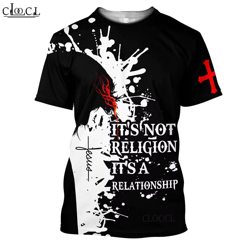 CLOOCL Newest Popular God Religion Christ Jesus 3D Print T Shirt Streetwear Men Women Fashion T-Shirt Harajuku Top Drop Shipping