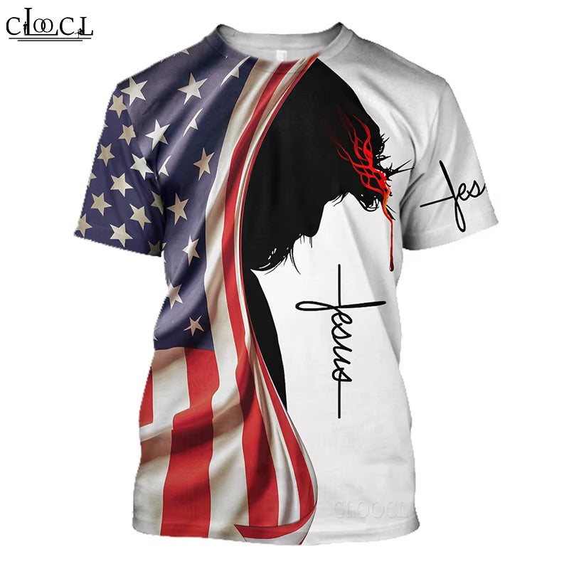 CLOOCL Newest Popular God Religion Christ Jesus 3D Print T Shirt Streetwear Men Women Fashion T-Shirt Harajuku Top Drop Shipping