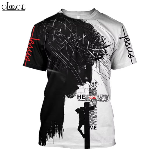 CLOOCL Newest Popular God Religion Christ Jesus 3D Print T Shirt Streetwear Men Women Fashion T-Shirt Harajuku Top Drop Shipping